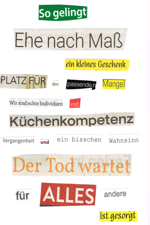 Ehe nach Ma&szlig;
