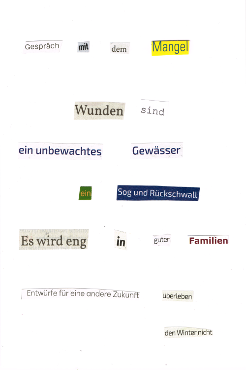 Gespr&auml;ch mit dem Mangel